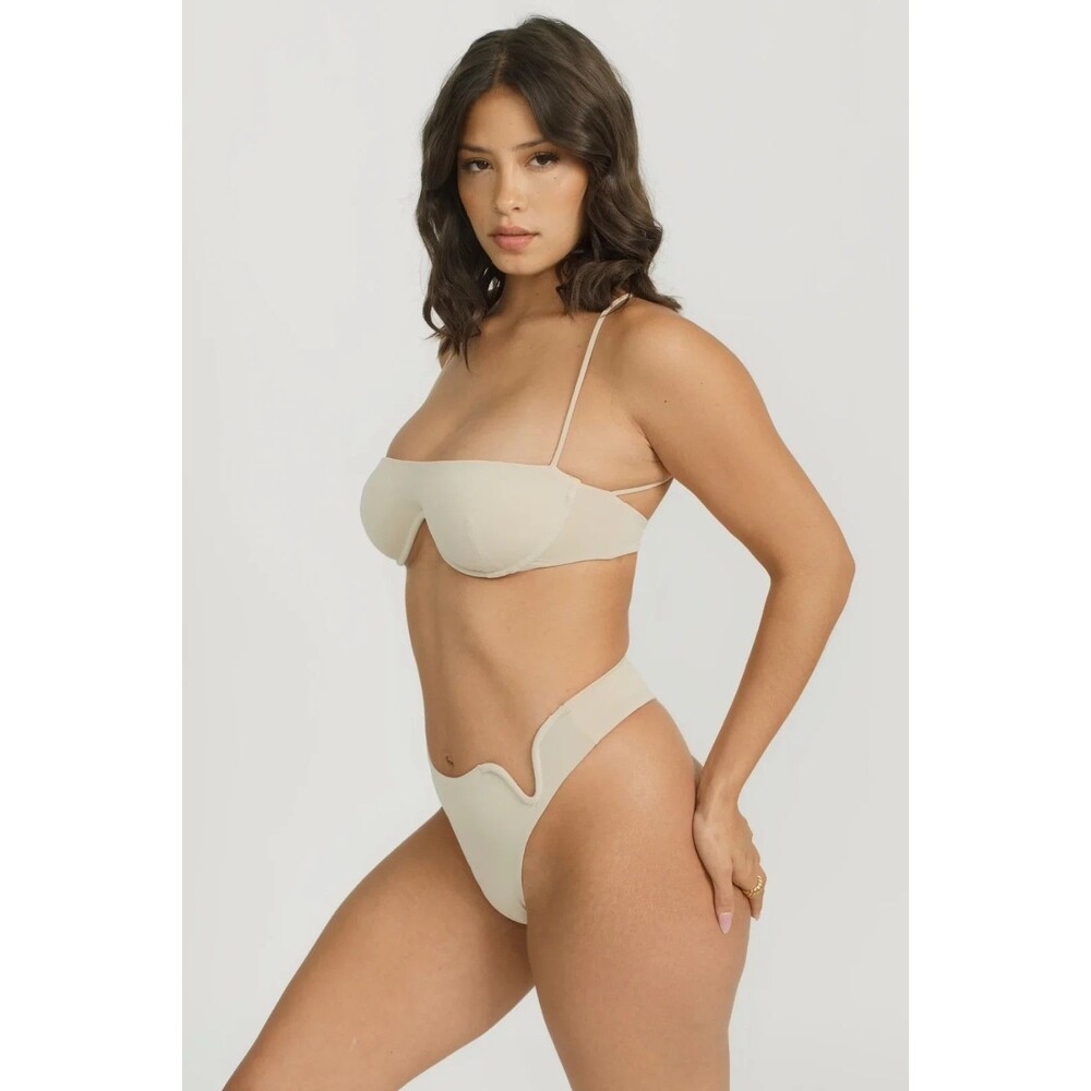 RIOT SWIM Eliza? Bikini Swim Bottom Coconut Hygienic Liner NWOT * See NOTE Below